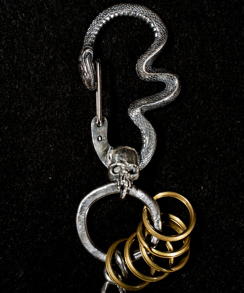 ROSH (ロッシュ)Snake & Skull Wallet Chain Custom - Silver