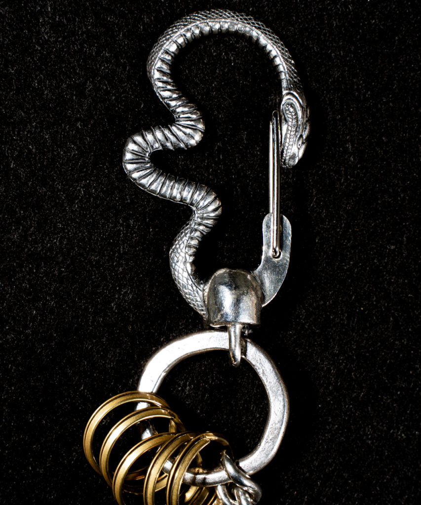 ROSH (ロッシュ)Snake & Skull Wallet Chain Custom - Silver