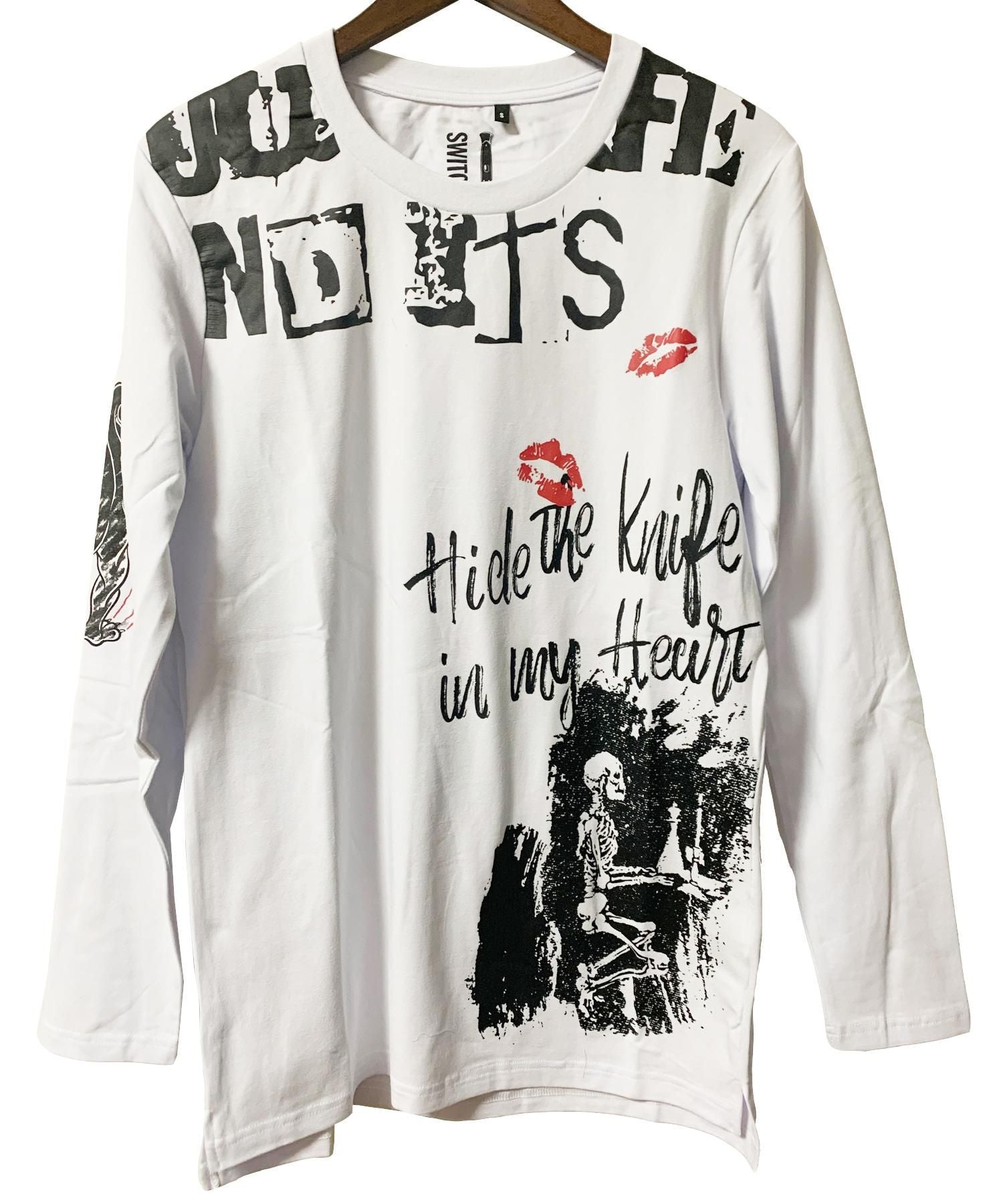 SWITCHBLADE (スイッチブレード)SPRAY GRAPHICS L/S TEE 【WHITE】