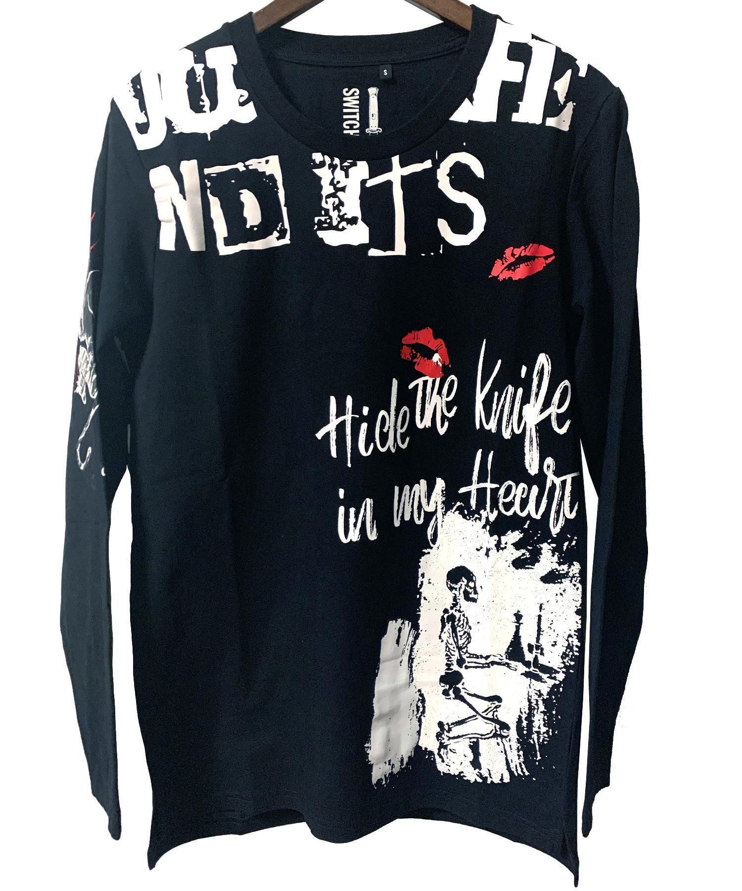 SWITCHBLADE (スイッチブレード)SPRAY GRAPHICS L/S TEE 【BLACK】