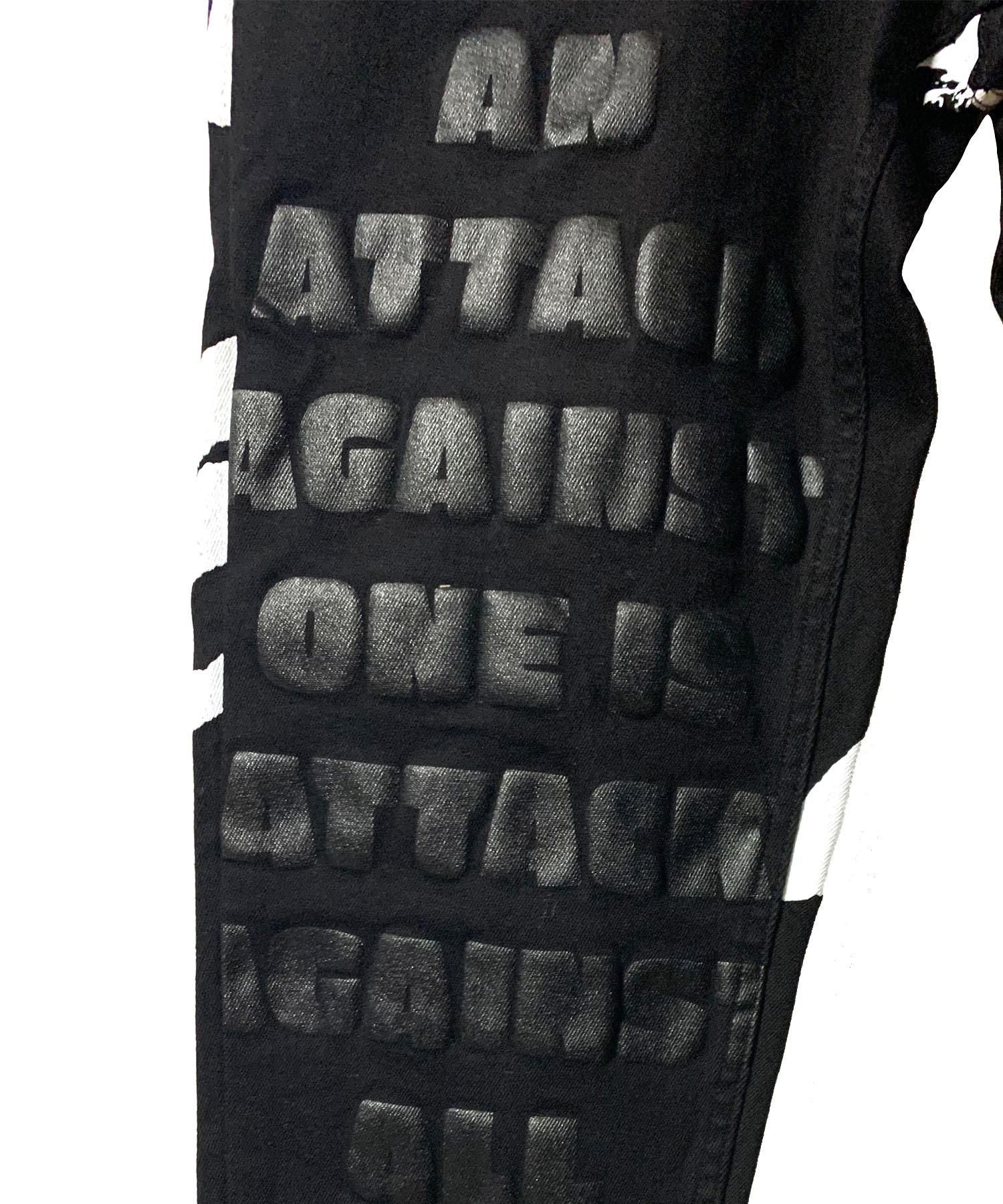 SWITCHBLADE (スイッチブレード)GRAPHIC PRINT DENIM PT 【BLACK】