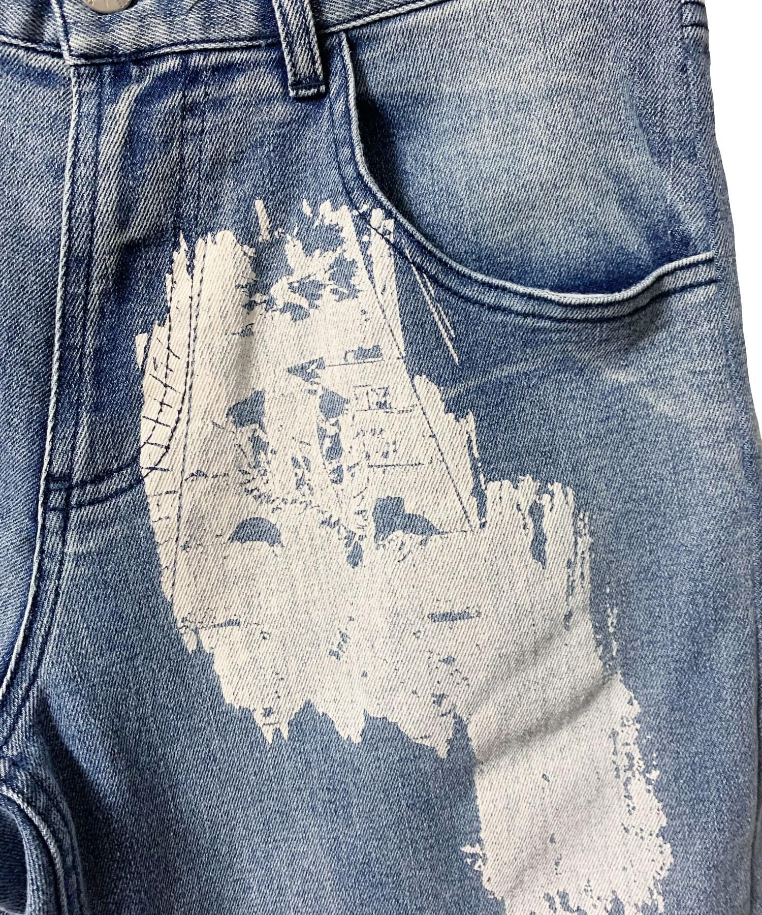 SWITCHBLADE (スイッチブレード)GRAPHIC PRINT DENIM PT 【INDIGO】