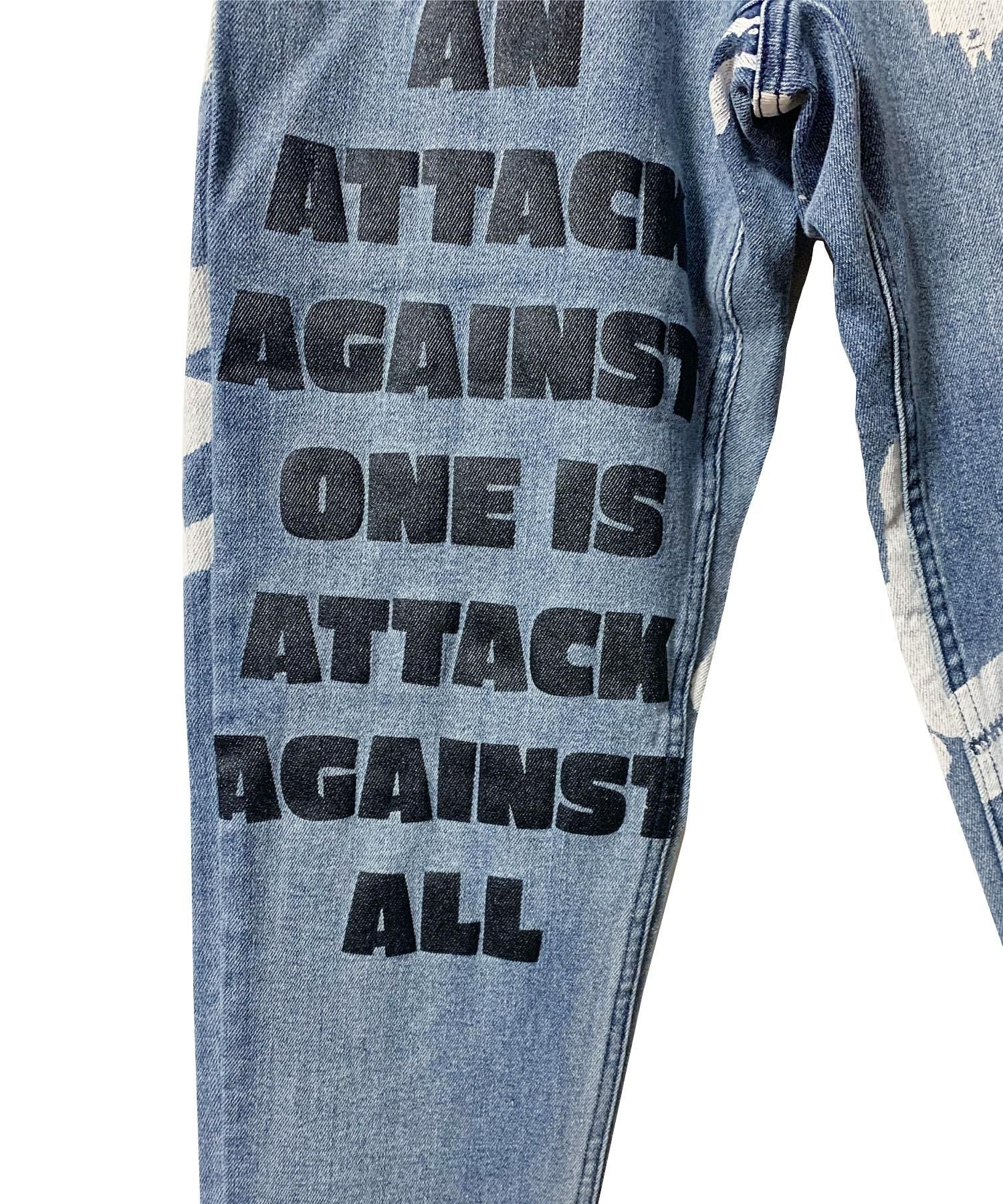 SWITCHBLADE (スイッチブレード)GRAPHIC PRINT DENIM PT 【INDIGO】