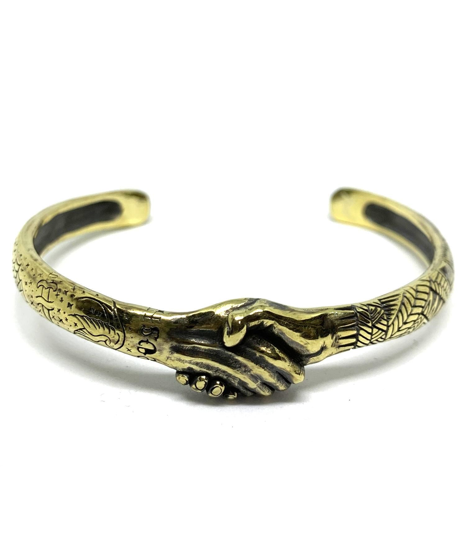 【受注生産】ROSH (ロッシュ)Shake Hands Bangle Brass