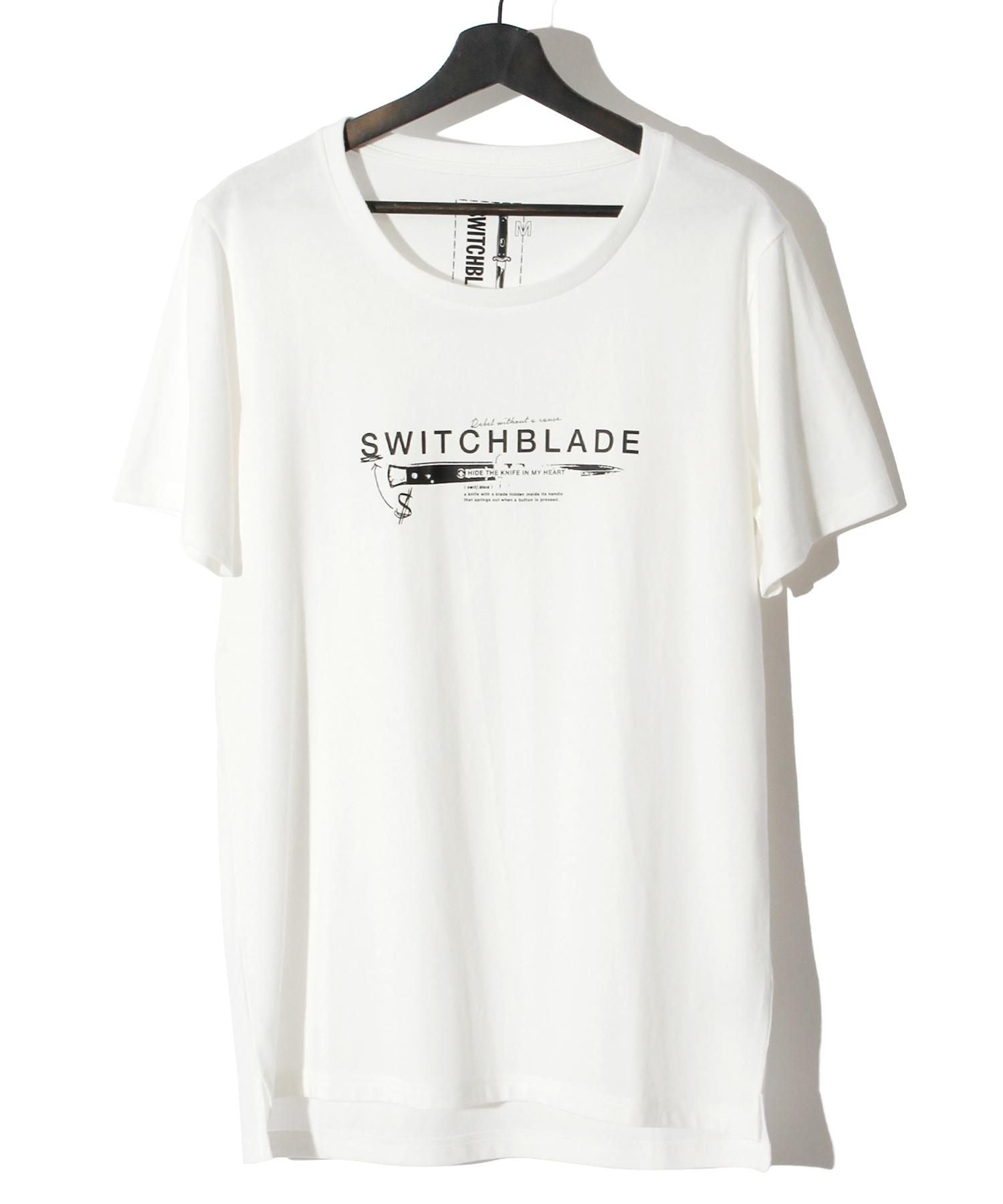 SWITCHBLADE (スイッチブレード) KNIFE&LOGO TEE 【WHITE】