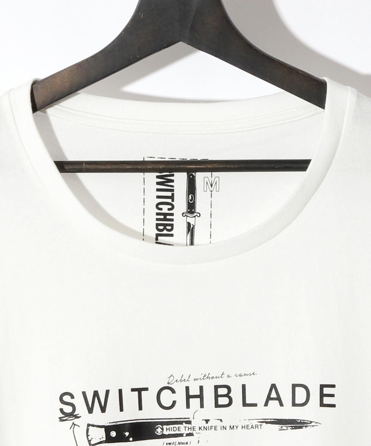 SWITCHBLADE (スイッチブレード) KNIFE&LOGO TEE 【WHITE】