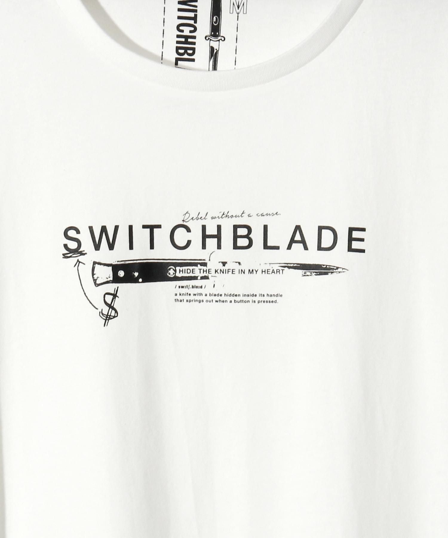 SWITCHBLADE (スイッチブレード) KNIFE&LOGO TEE 【WHITE】