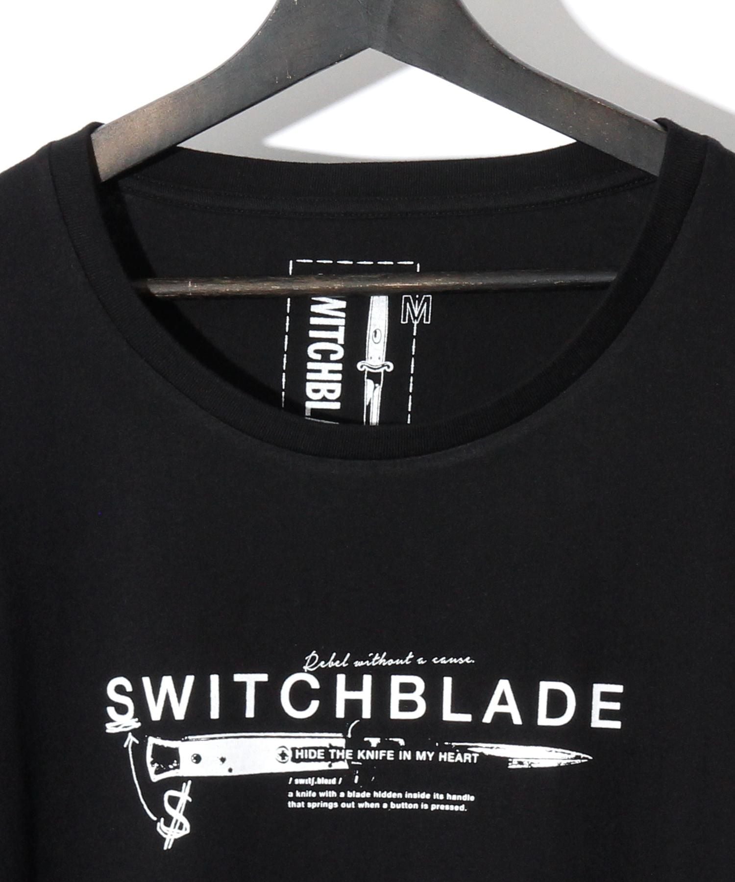 SWITCHBLADE (スイッチブレード) KNIFE&LOGO TEE 【BLACK】