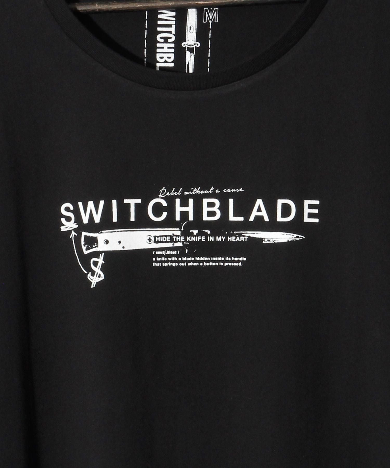SWITCHBLADE (スイッチブレード) KNIFE&LOGO TEE 【BLACK】