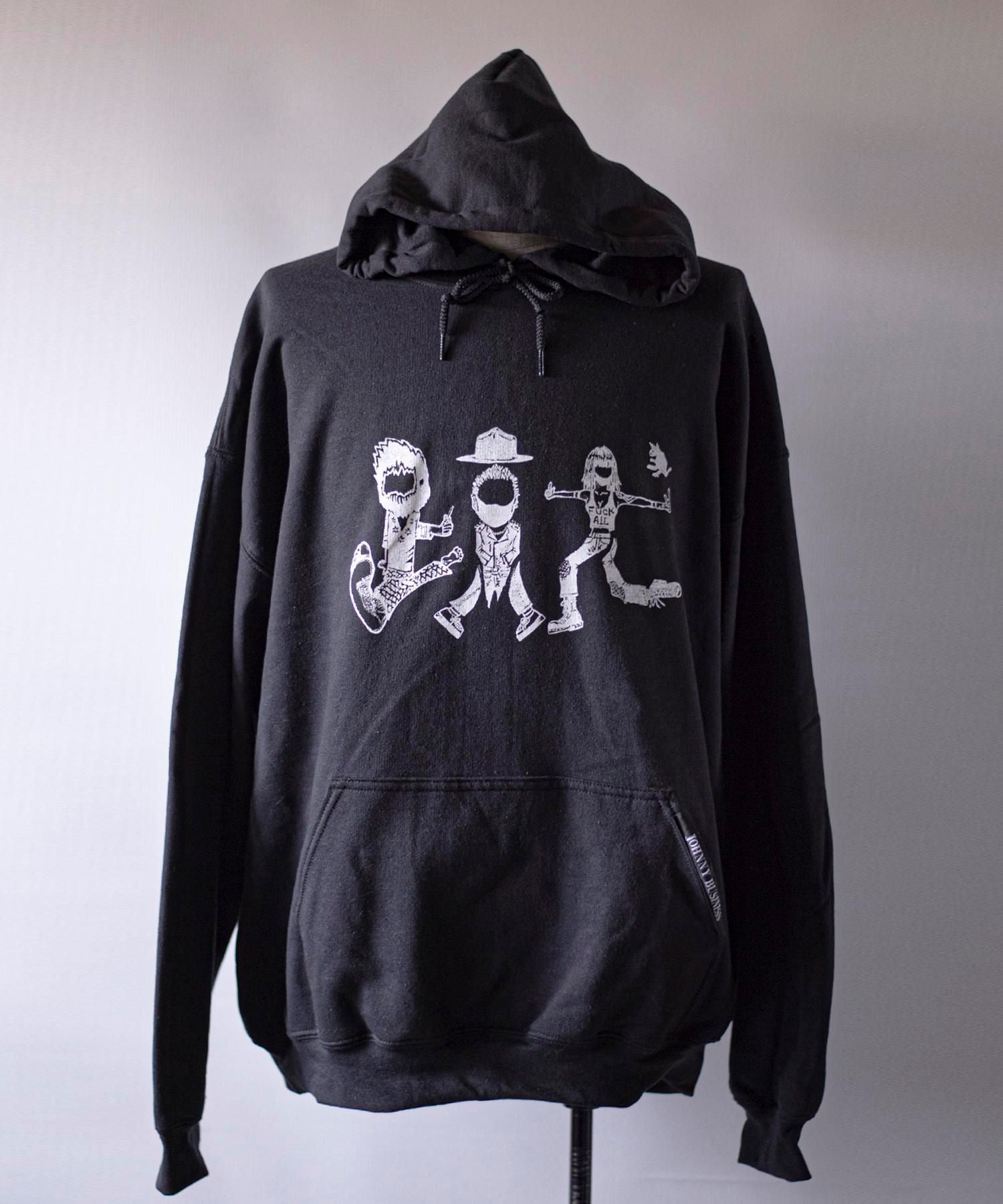 JOHNNY BUSINESS (ジョニービジネス) JB by 松岡俊介 "蹴" Hoodie【ブラック】