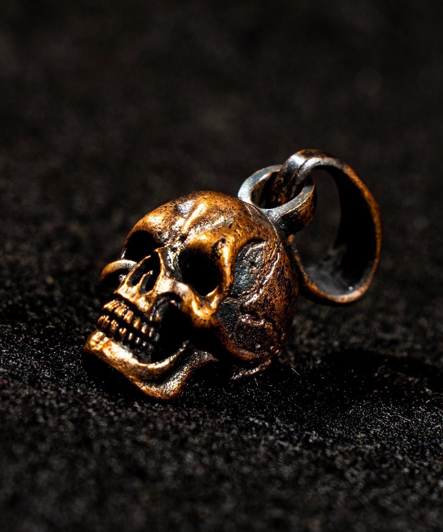 JUNK SMITH (ジャンクスミス)Funky Skull Head Pendant 【Copper alloy】
