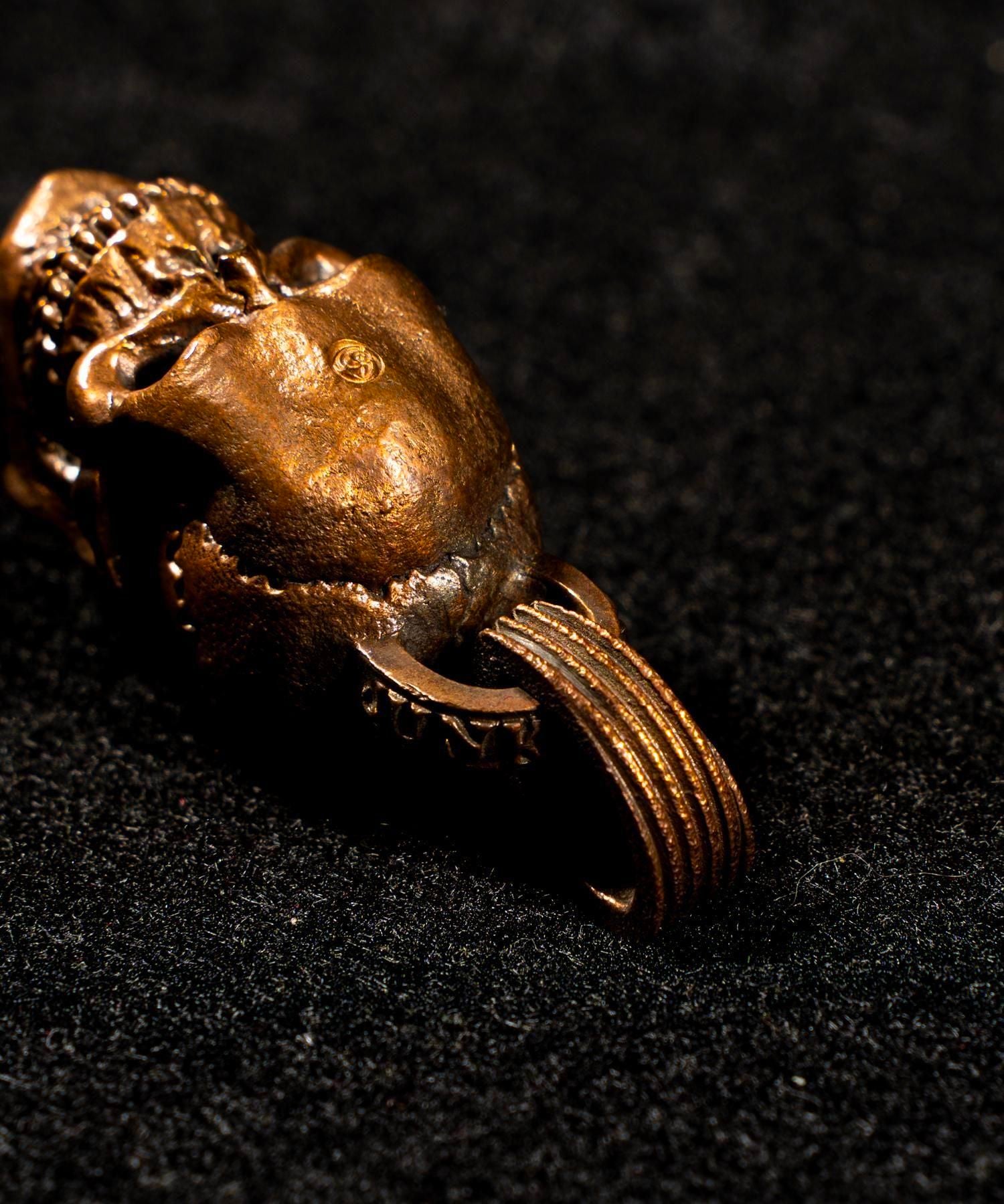 JUNK SMITH (ジャンクスミス)Good Luck Skull Head Pendant 【Copper alloy】