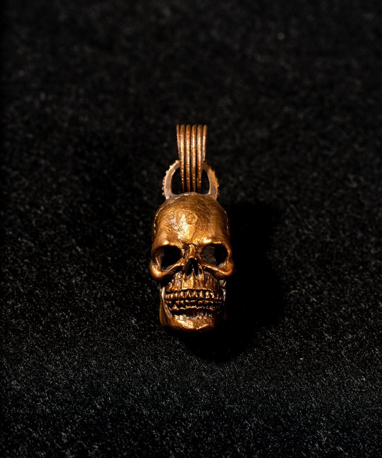 JUNK SMITH (ジャンクスミス)Good Luck Skull Head Pendant 【Copper alloy】