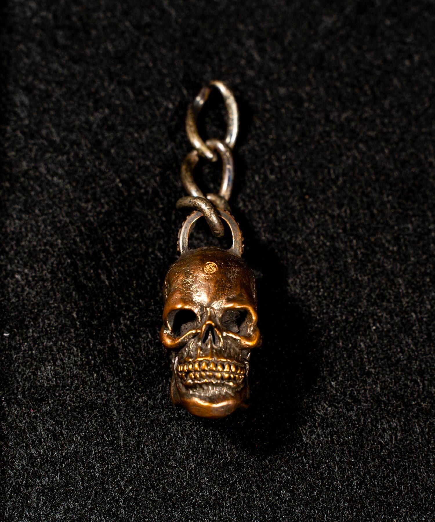 JUNK SMITH (ジャンクスミス)Good Luck Skull Head Keychain 【Copper alloy&Steel】