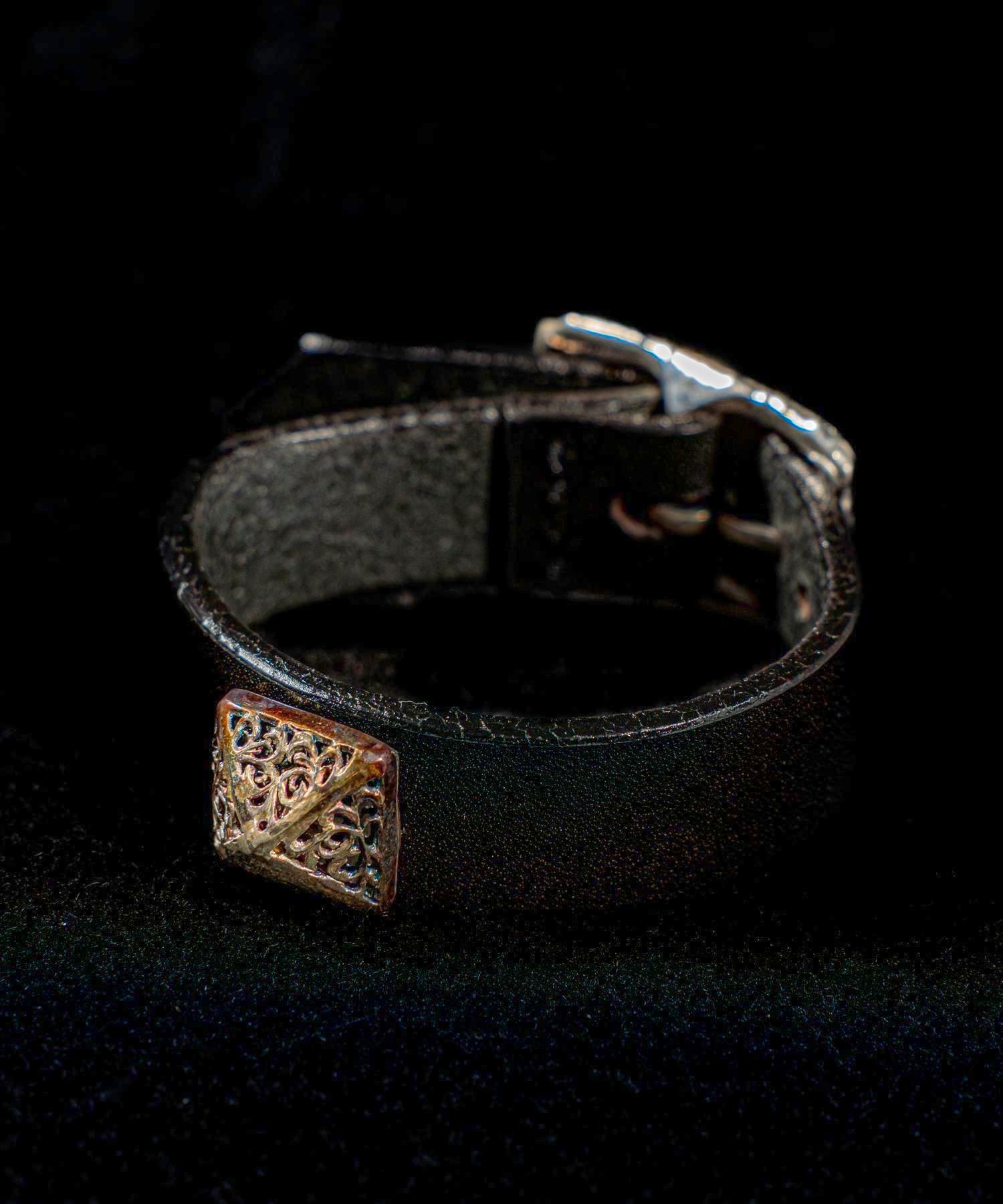 JOHNNY BUSINESS by TOMOKI TAKACHO Studs Leather Bracelet 【SILVER】
