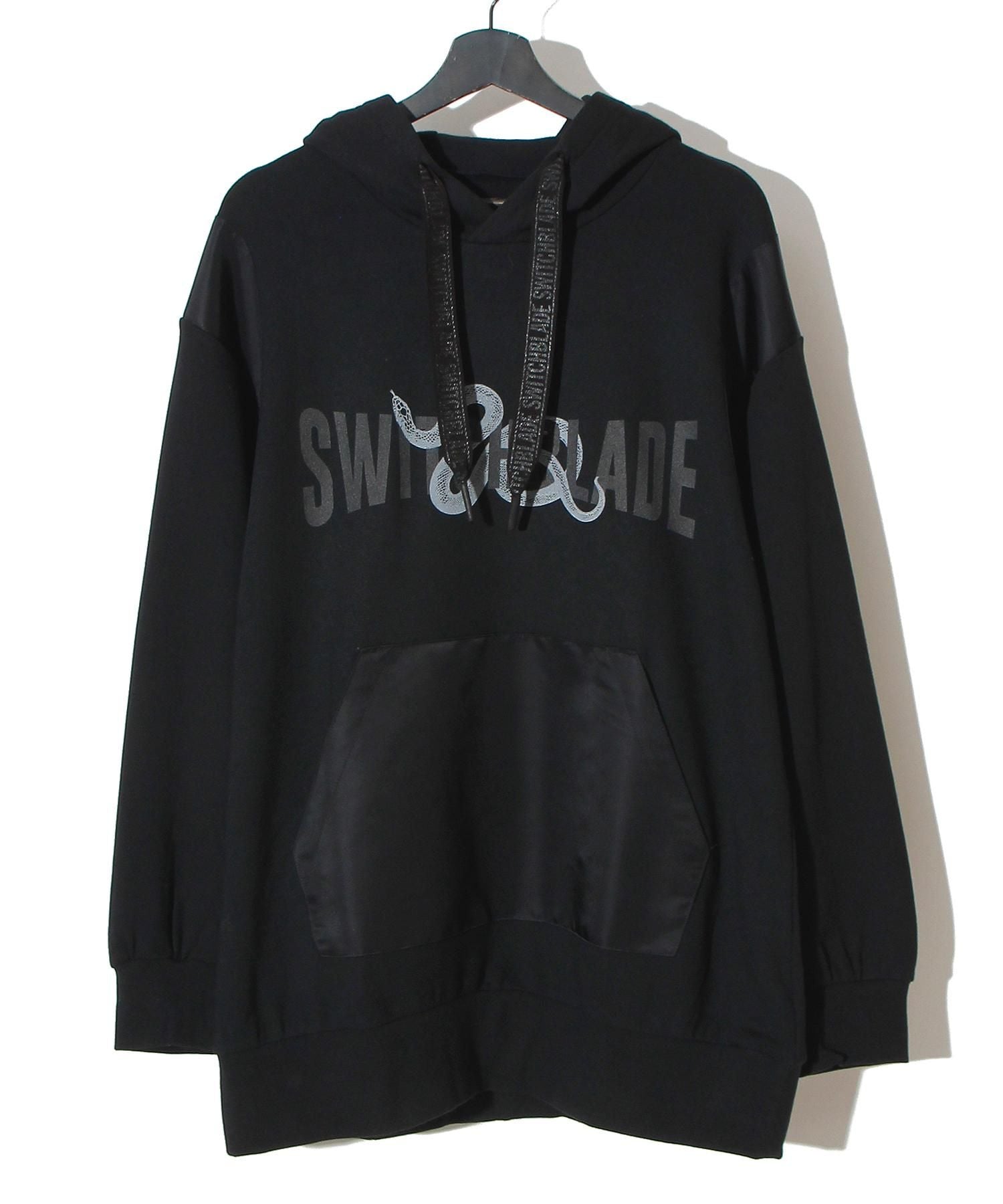 SWITCHBLADE (スイッチブレード) SNAKES AND CURVED LETTERS PARKA【BLACK】