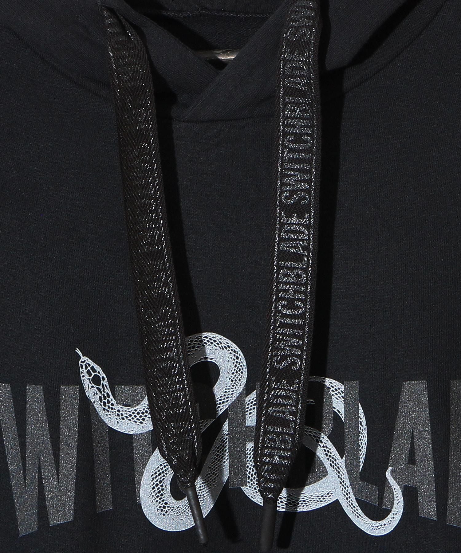 SWITCHBLADE (スイッチブレード) SNAKES AND CURVED LETTERS PARKA【BLACK】