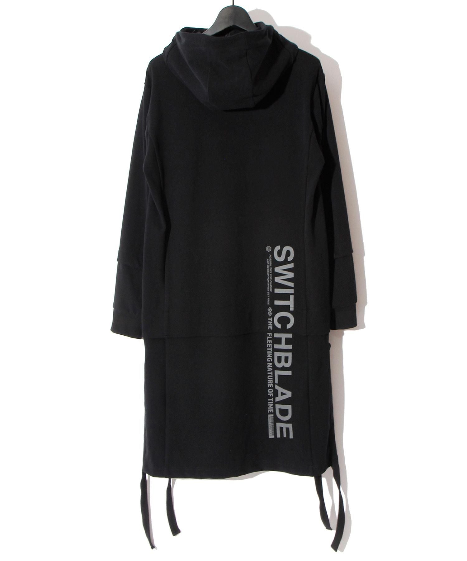 SWITCHBLADE (スイッチブレード) FAKE LAYERED LONG PARKA【BLACK】