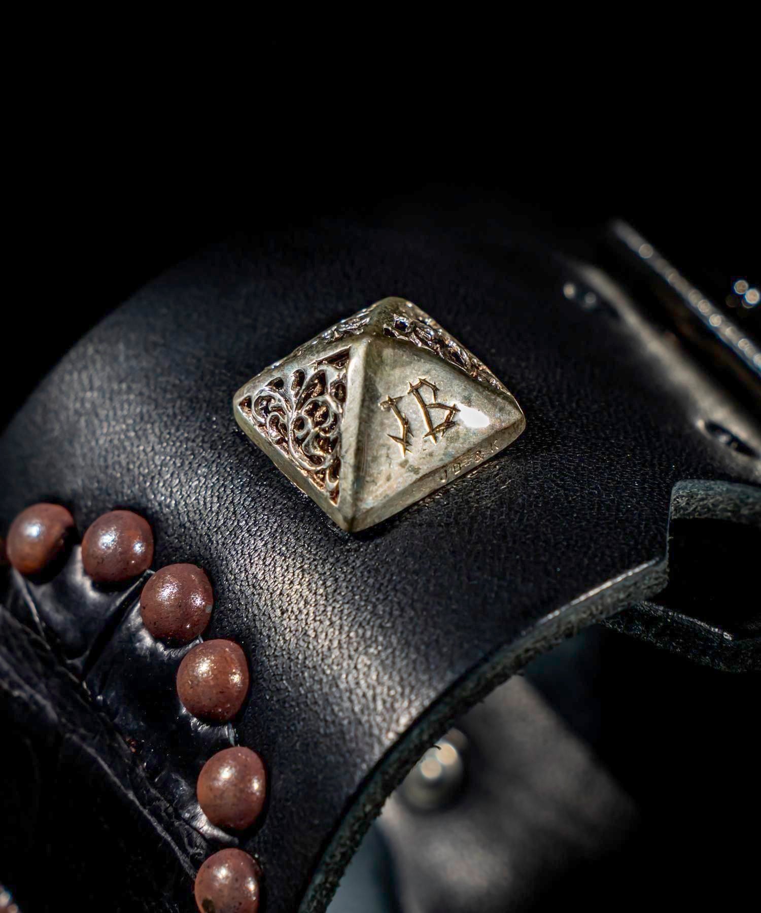 JOHNNY BUSINESS (ジョニービジネス) Studs Leather Bracelet ‘’Type J’’