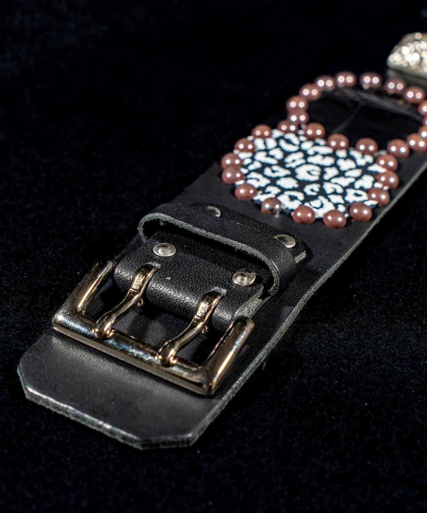 JOHNNY BUSINESS (ジョニービジネス) Studs Leather Bracelet ‘’Type J’’