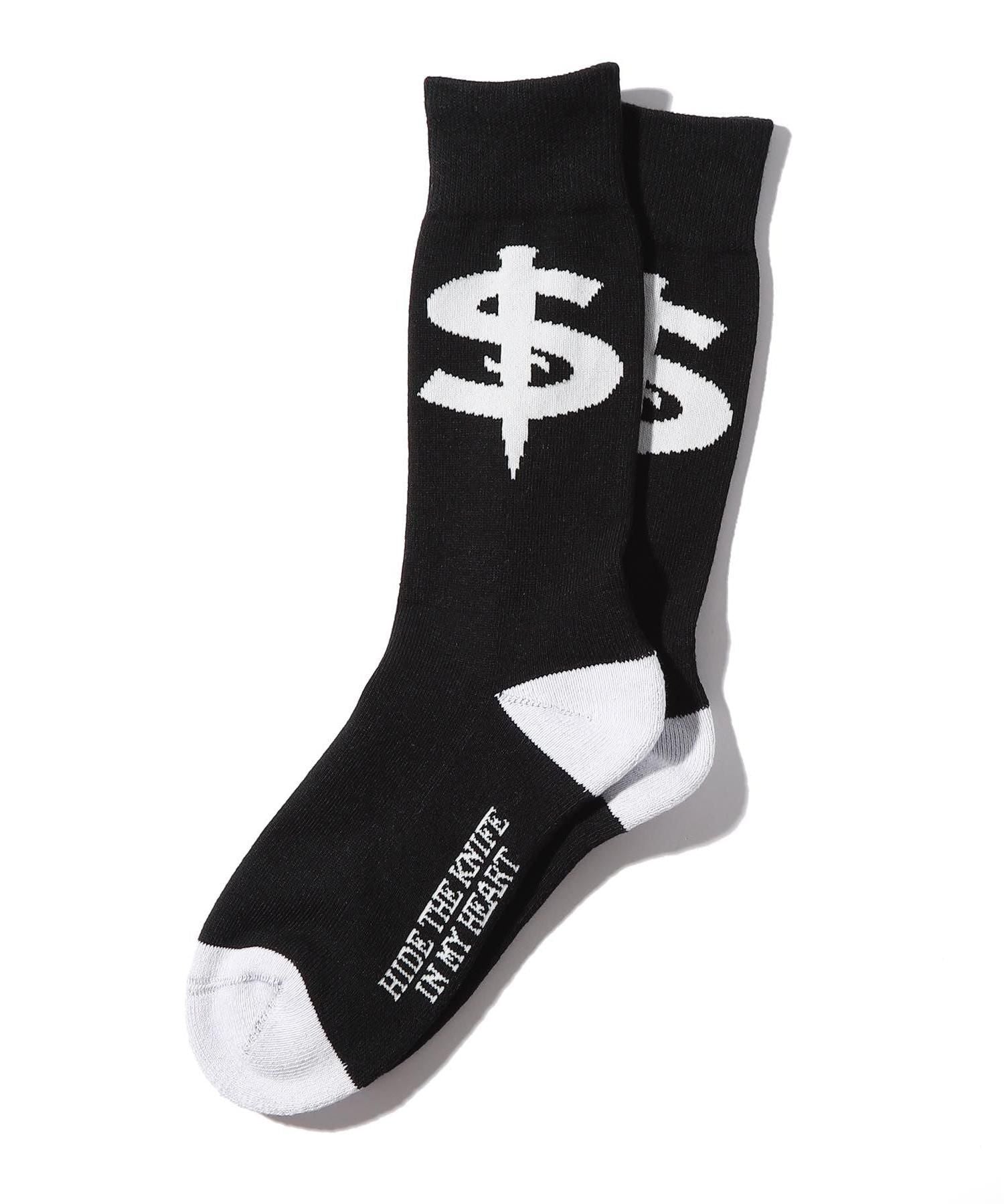 SWITCHBLADE (スイッチブレード) S×BLADE LOGO CREW SOCKS / BLACK