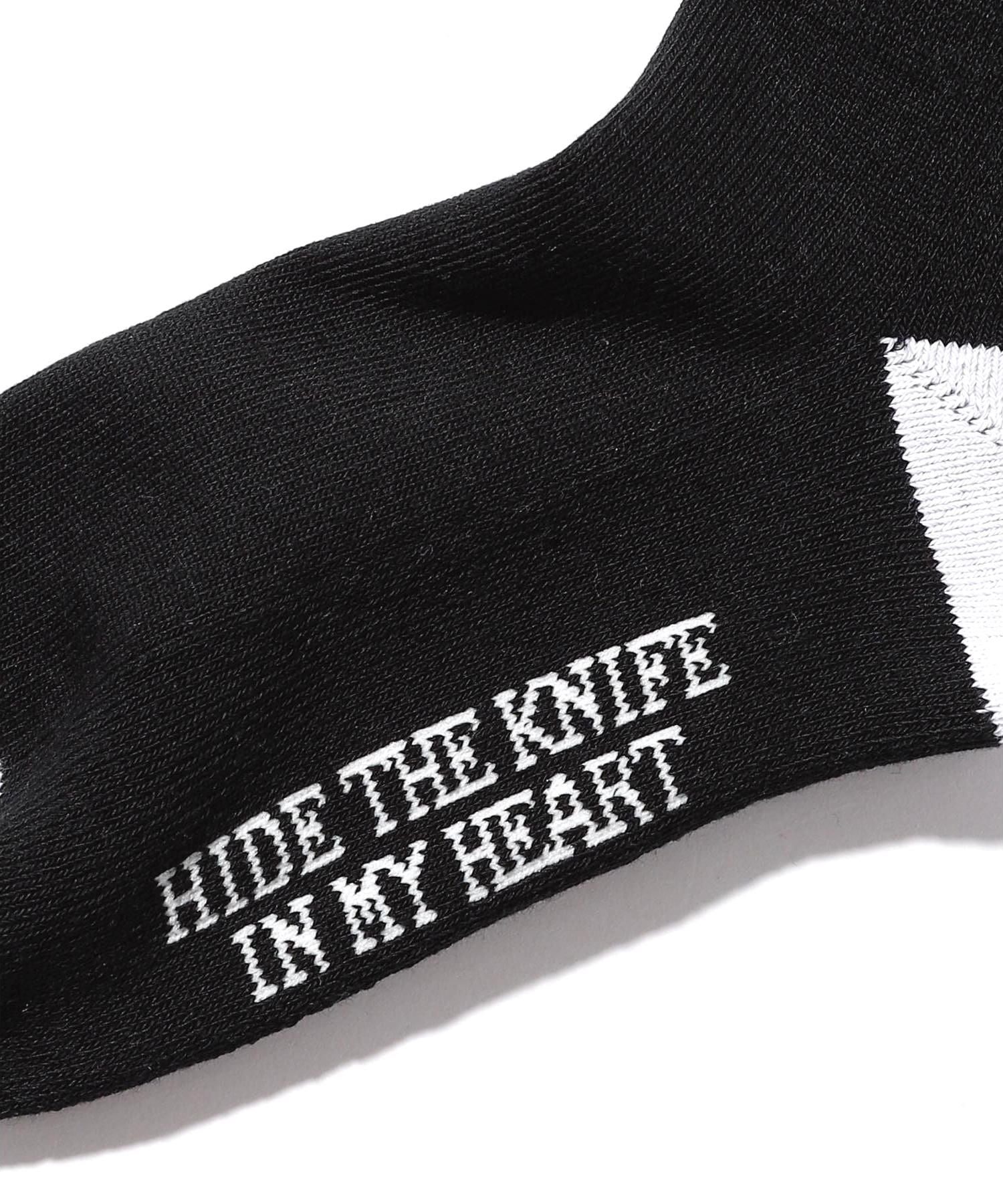 SWITCHBLADE (スイッチブレード) S×BLADE LOGO CREW SOCKS / BLACK