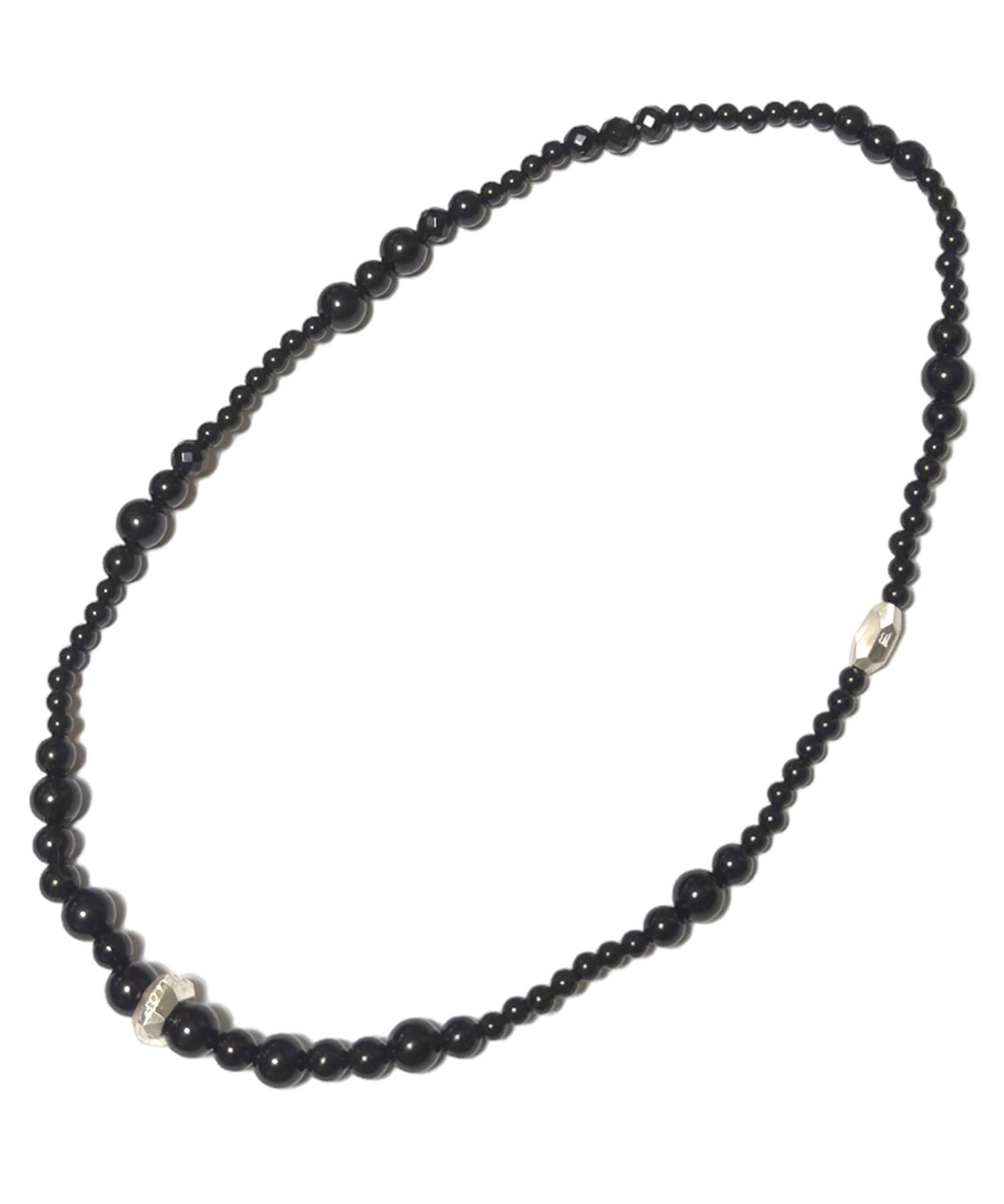 【受注生産】JOHNNY BUSINESS (ジョニービジネス) Cut Beads Stretch Necklace / BLACK