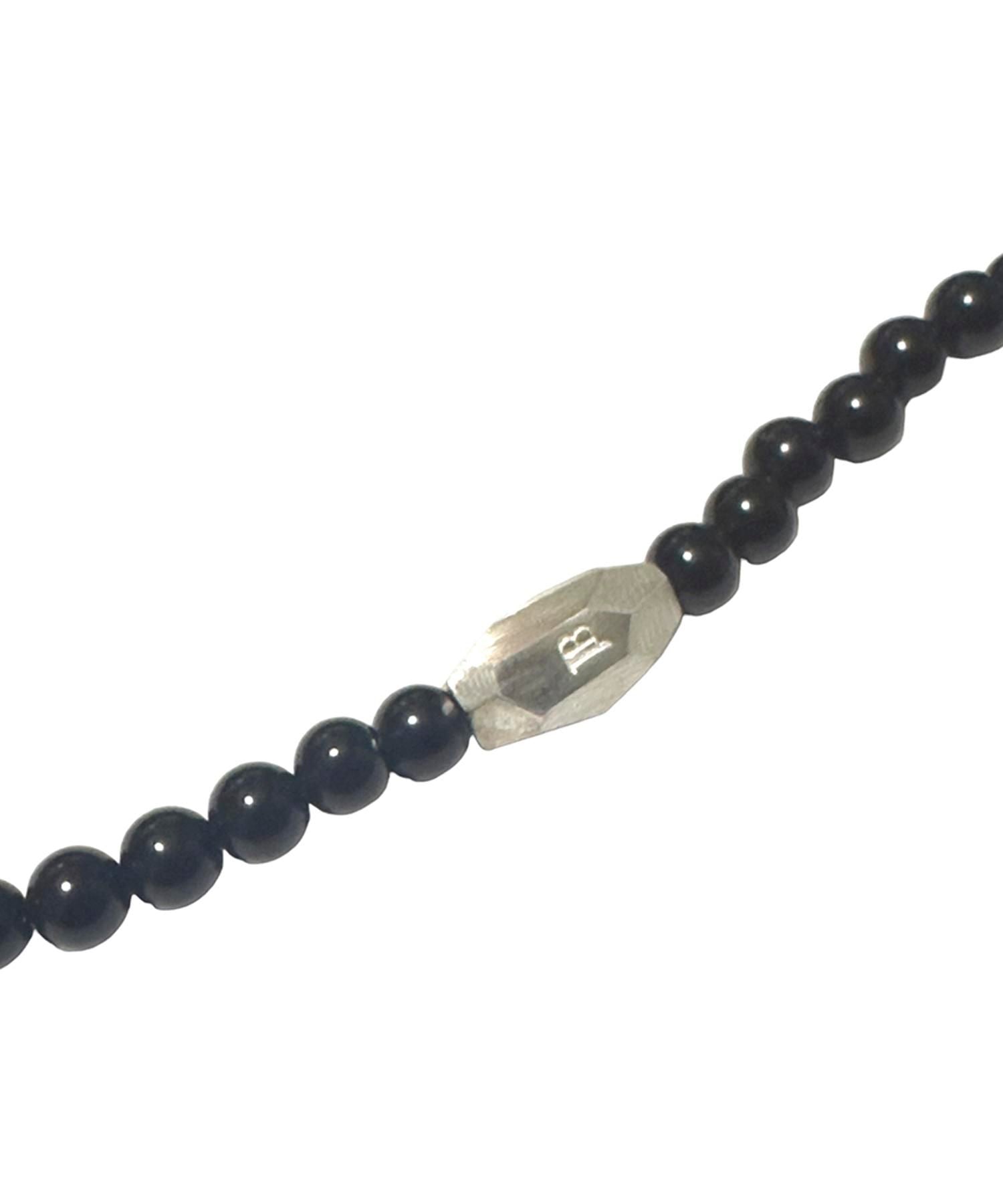 【受注生産】JOHNNY BUSINESS (ジョニービジネス) Cut Beads Stretch Necklace / BLACK