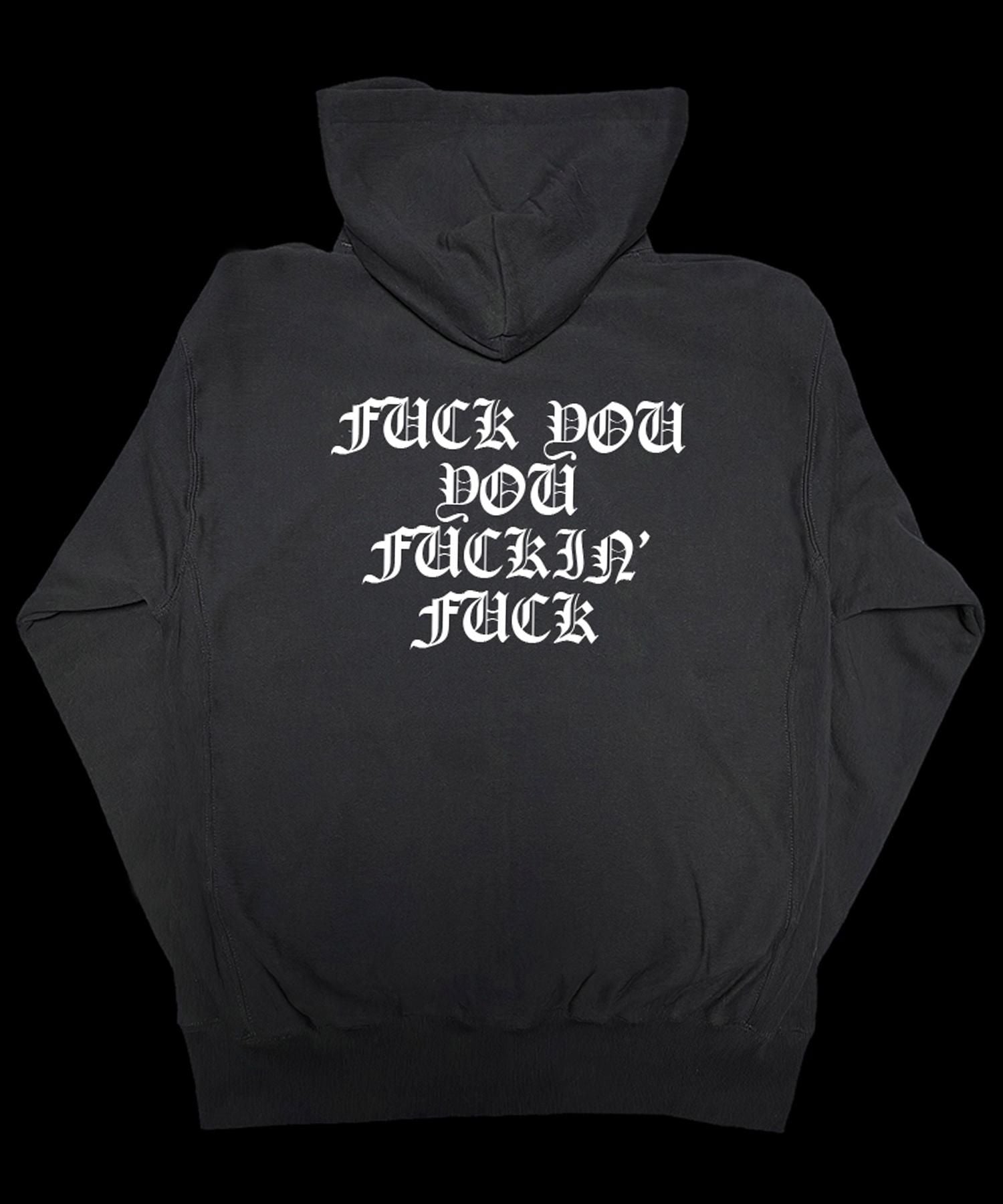 JOHNNY BUSINESS (ジョニービジネス)FUCK YOU YOU FUCKIN' FUCK O.E ダブルジップパーカー