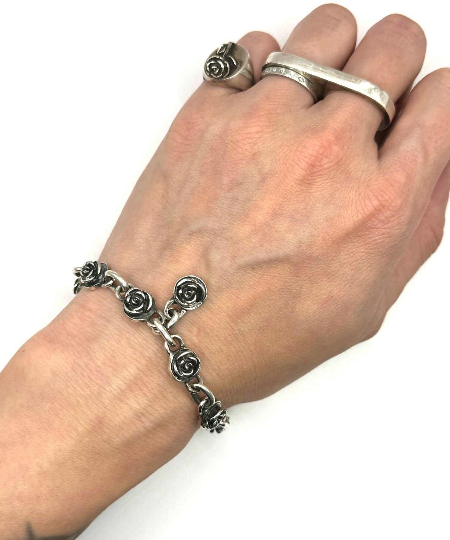 【TRAPNEST別注】"Recoil"&co. (リコイルアンドコー)TINY ROSE BRACELET O-RING