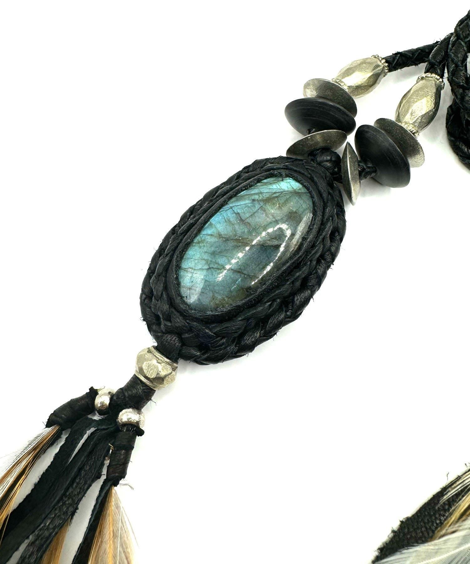 KMRii(ケムリ)TRAPNEST 復刻別注 Labradorite Necklace/ BS B