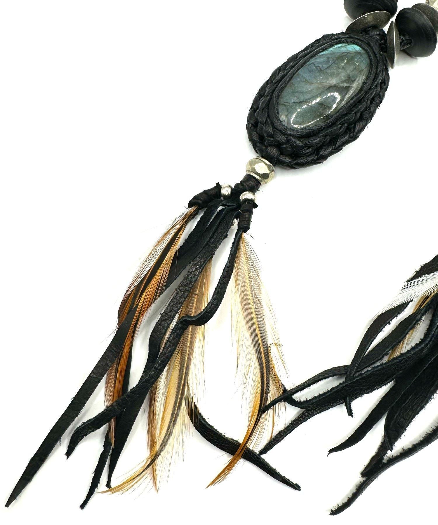 KMRii(ケムリ)TRAPNEST 復刻別注 Labradorite Necklace/ BS B