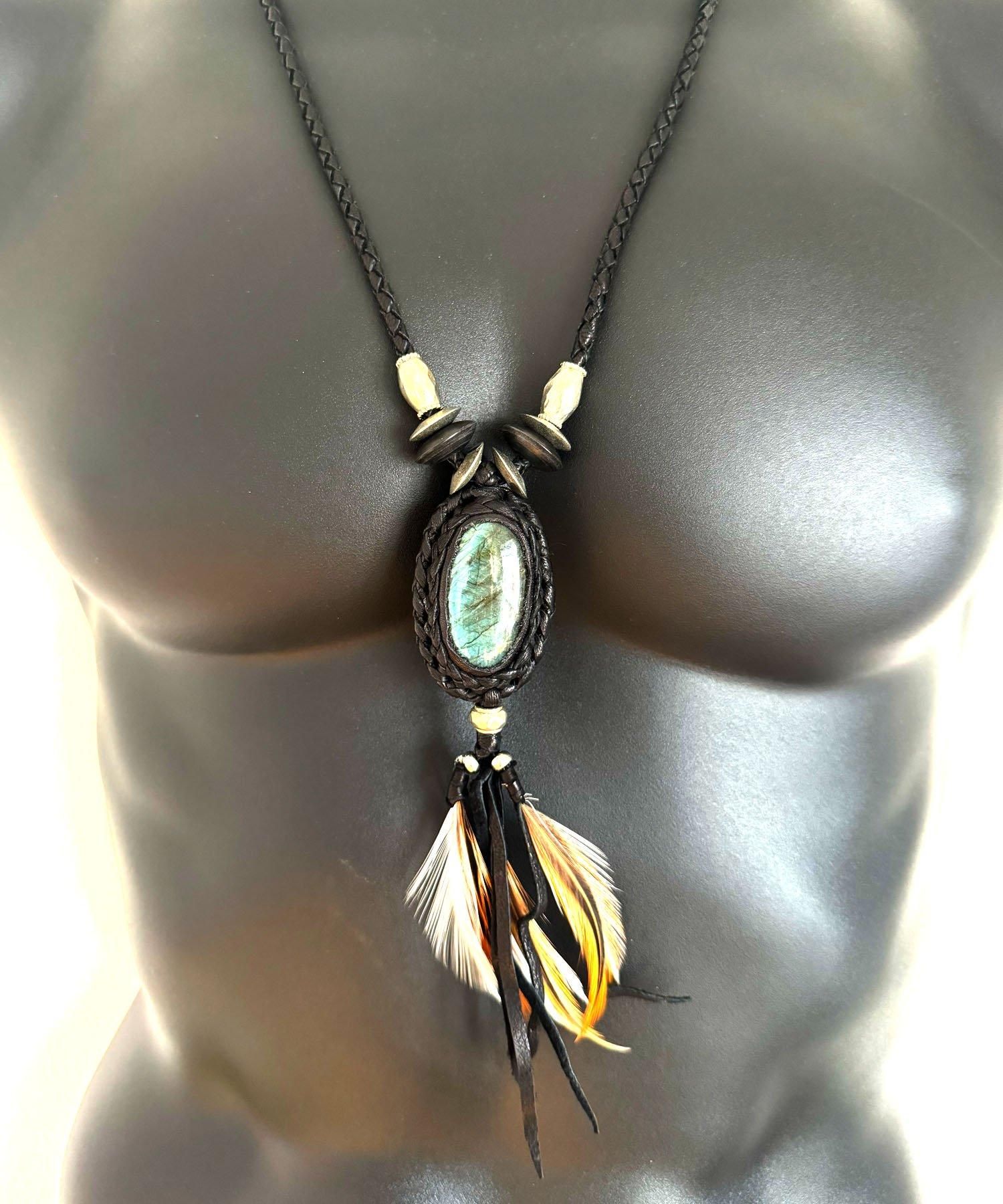 KMRii(ケムリ)TRAPNEST 復刻別注 Labradorite Necklace/ BS B