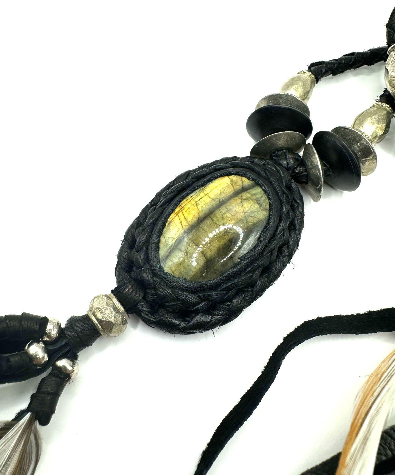 KMRii(ケムリ)TRAPNEST 復刻別注 Labradorite Necklace/ BS A