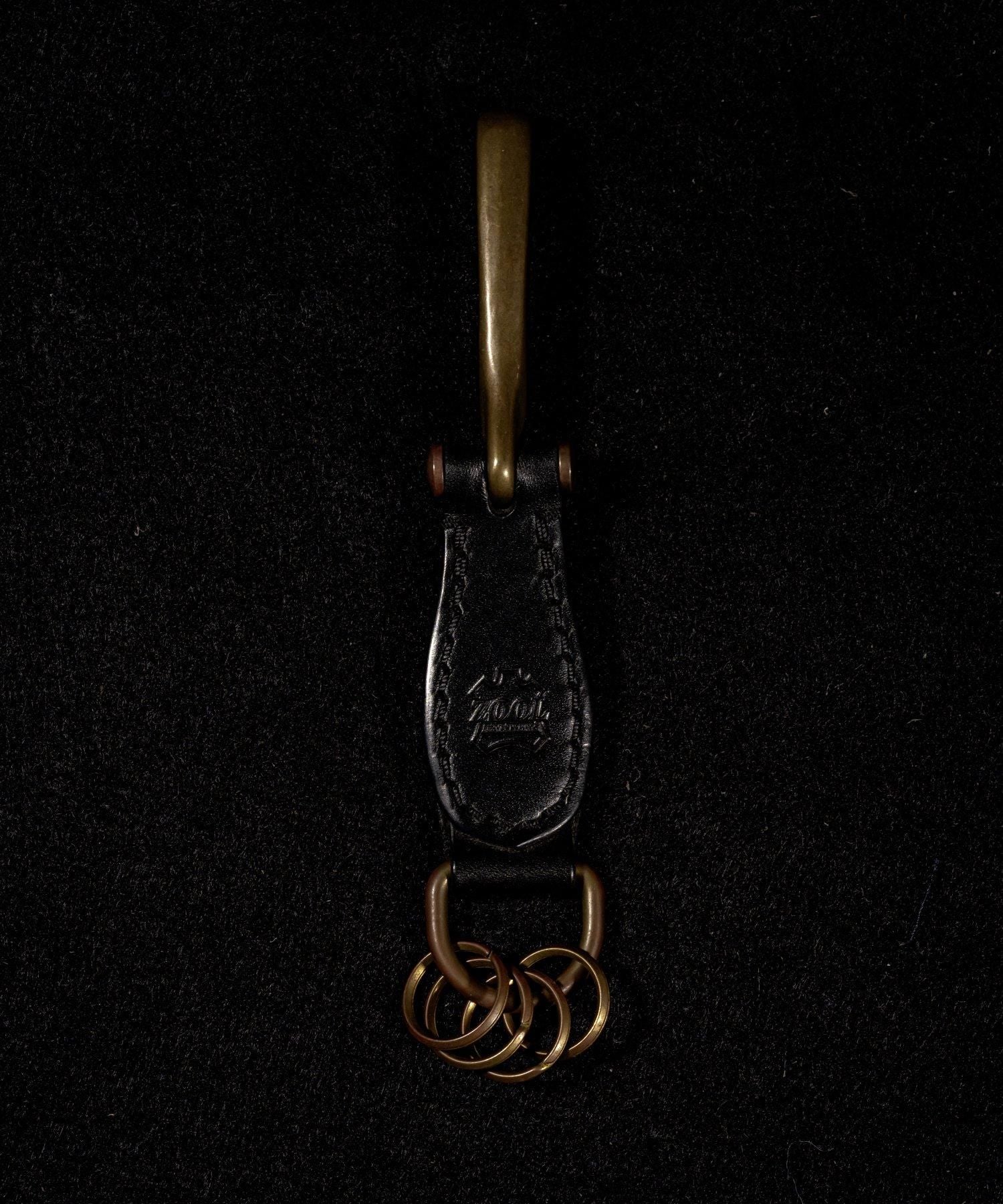 ZOOL LEATHER(ズールレザー)ZL standard Key Fob【BLACK】