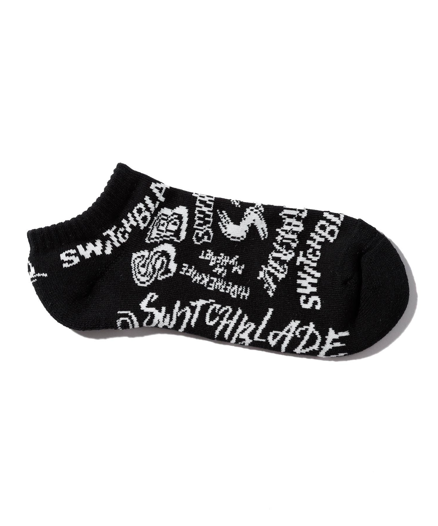 SWITCHBLADE (スイッチブレード) SB GRAFFITI ANKLE SOCKS / BLACK