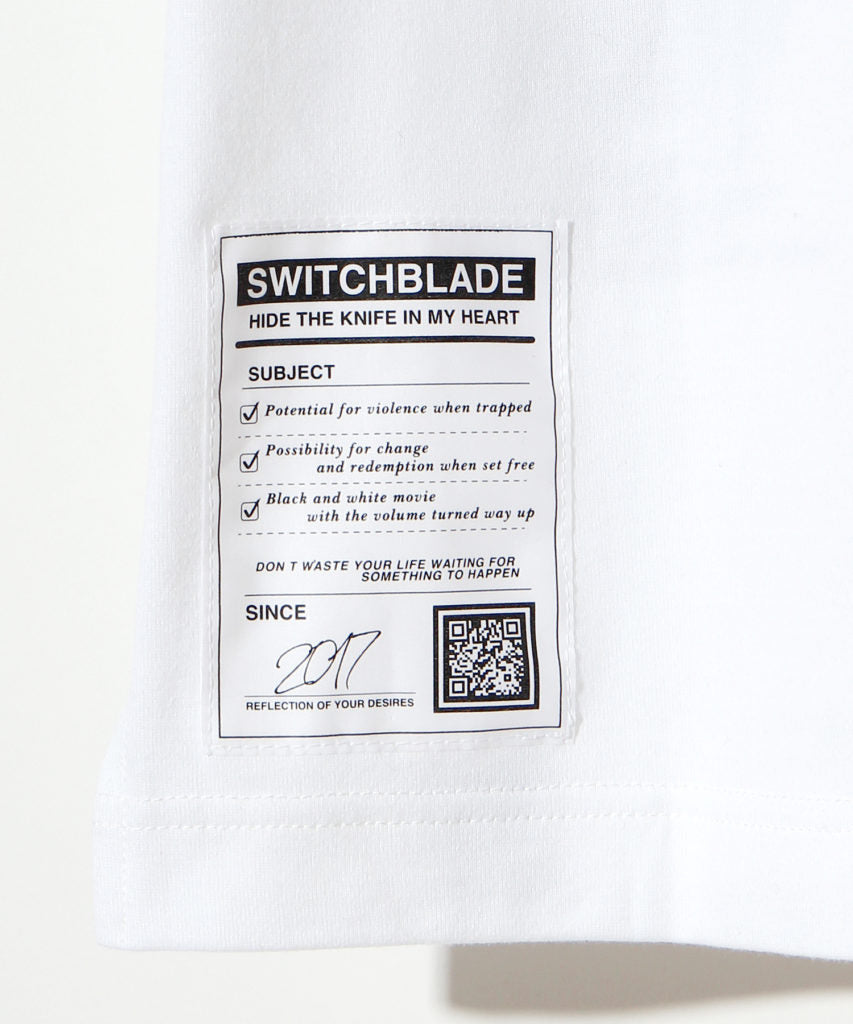 SWITCHBLADE (スイッチブレード) LOOKING DOWN TEE【WHITE】