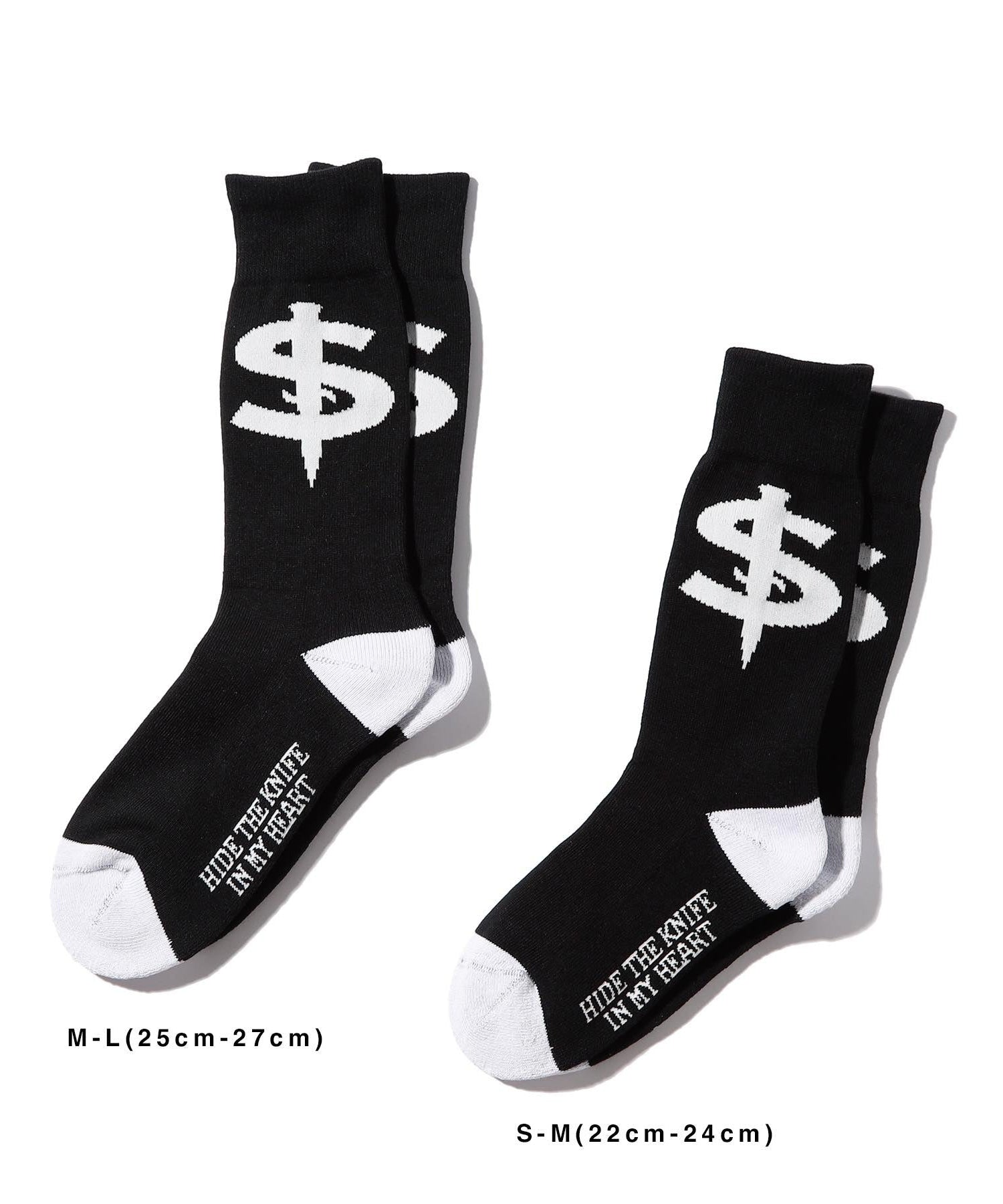 SWITCHBLADE (スイッチブレード) S×BLADE LOGO CREW SOCKS / BLACK