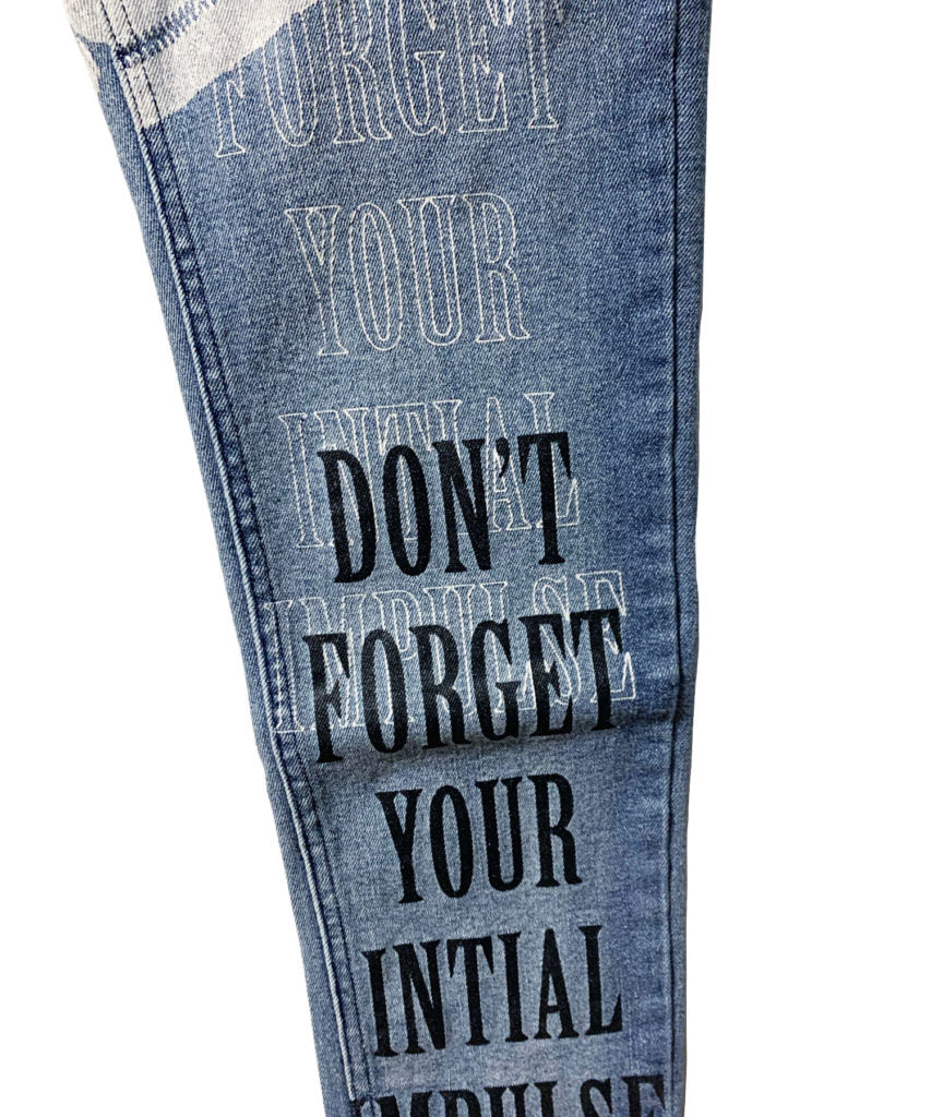 SWITCHBLADE (スイッチブレード)GRAPHIC PRINT DENIM PT 【INDIGO】