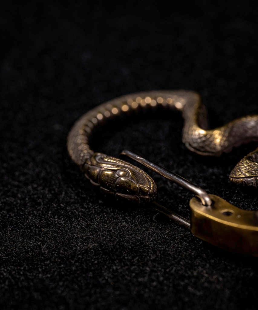 ROSH (ロッシュ)Snake & Skull Wallet Chain Custom - Brass