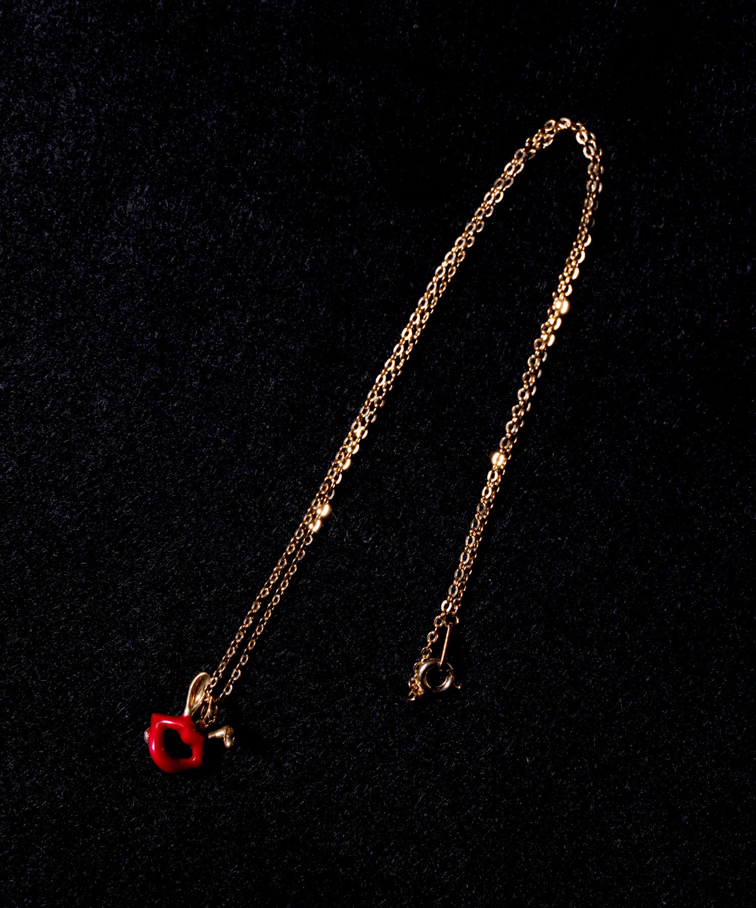 【受注生産】Lips & Tips(リップス&ティップス) ROUGE LIP BUNNY CHARM / GOLD