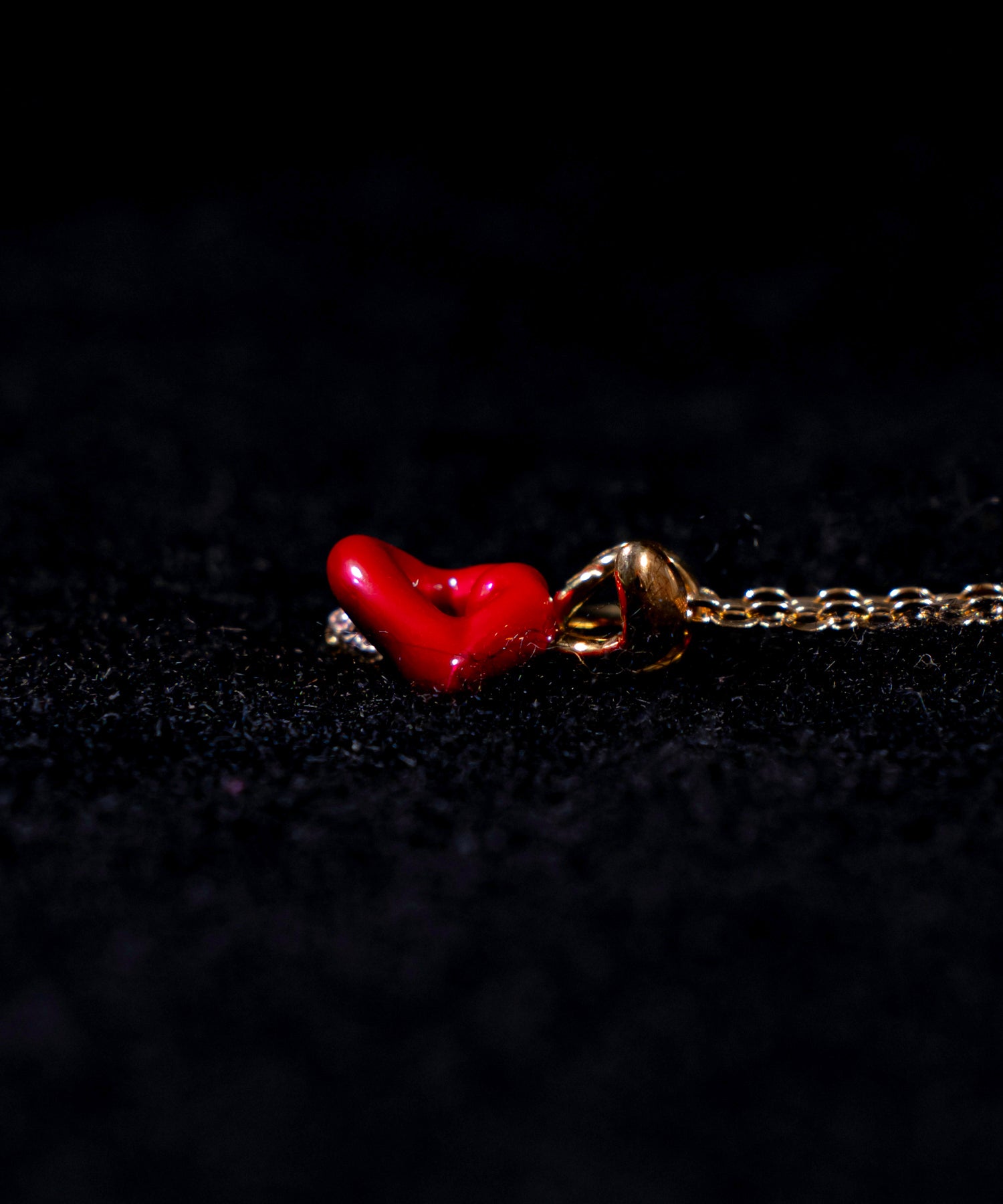 【受注生産】Lips & Tips(リップス&ティップス) ROUGE LIP BUNNY CHARM / GOLD