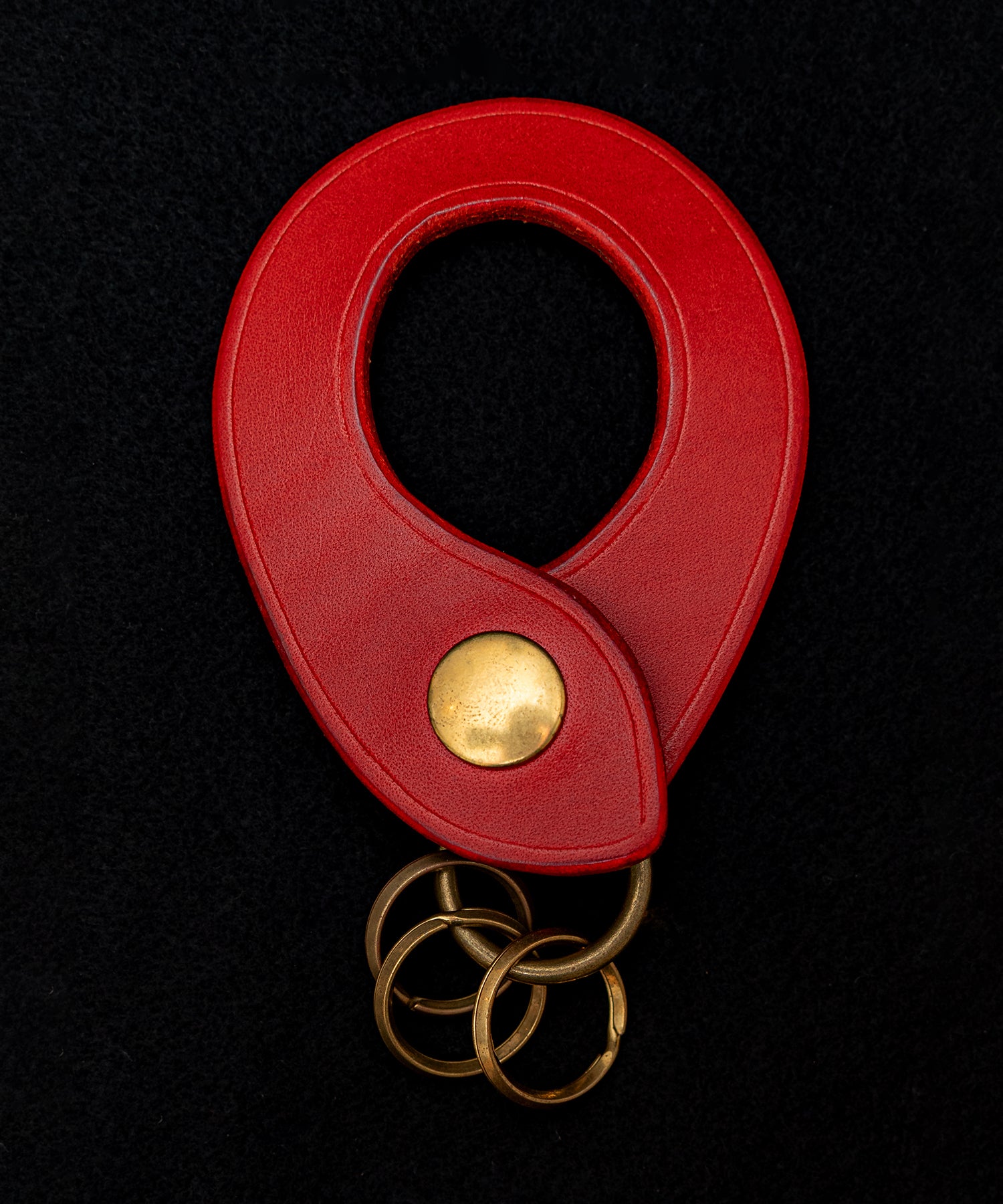 ZOOL LEATHER(ズールレザー)Oval Leathet Keyholder