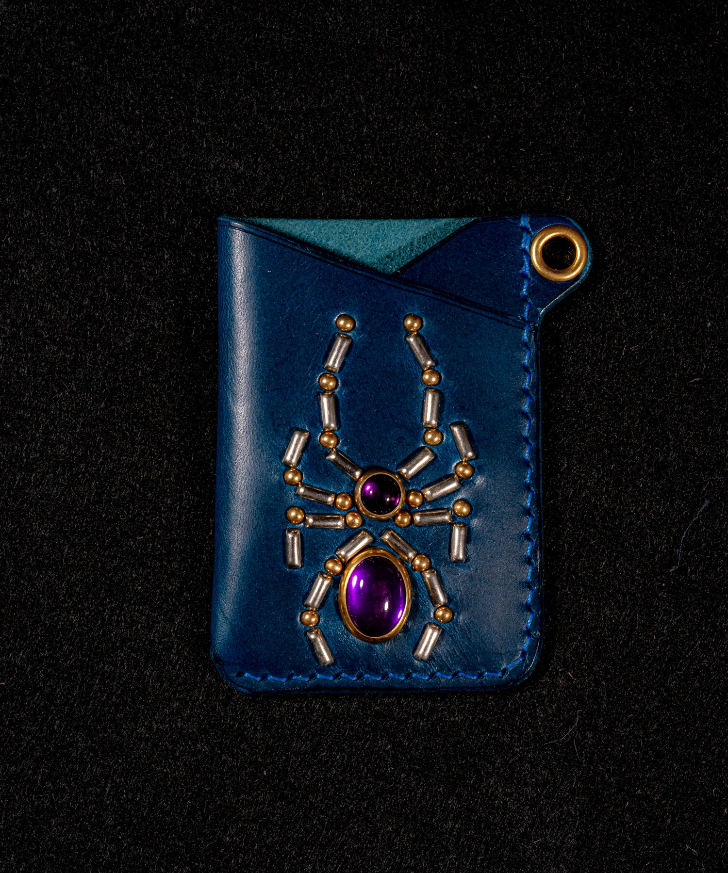 【受注生産】ZOOL LEATHER(ズールレザー)カードケース スパイダー