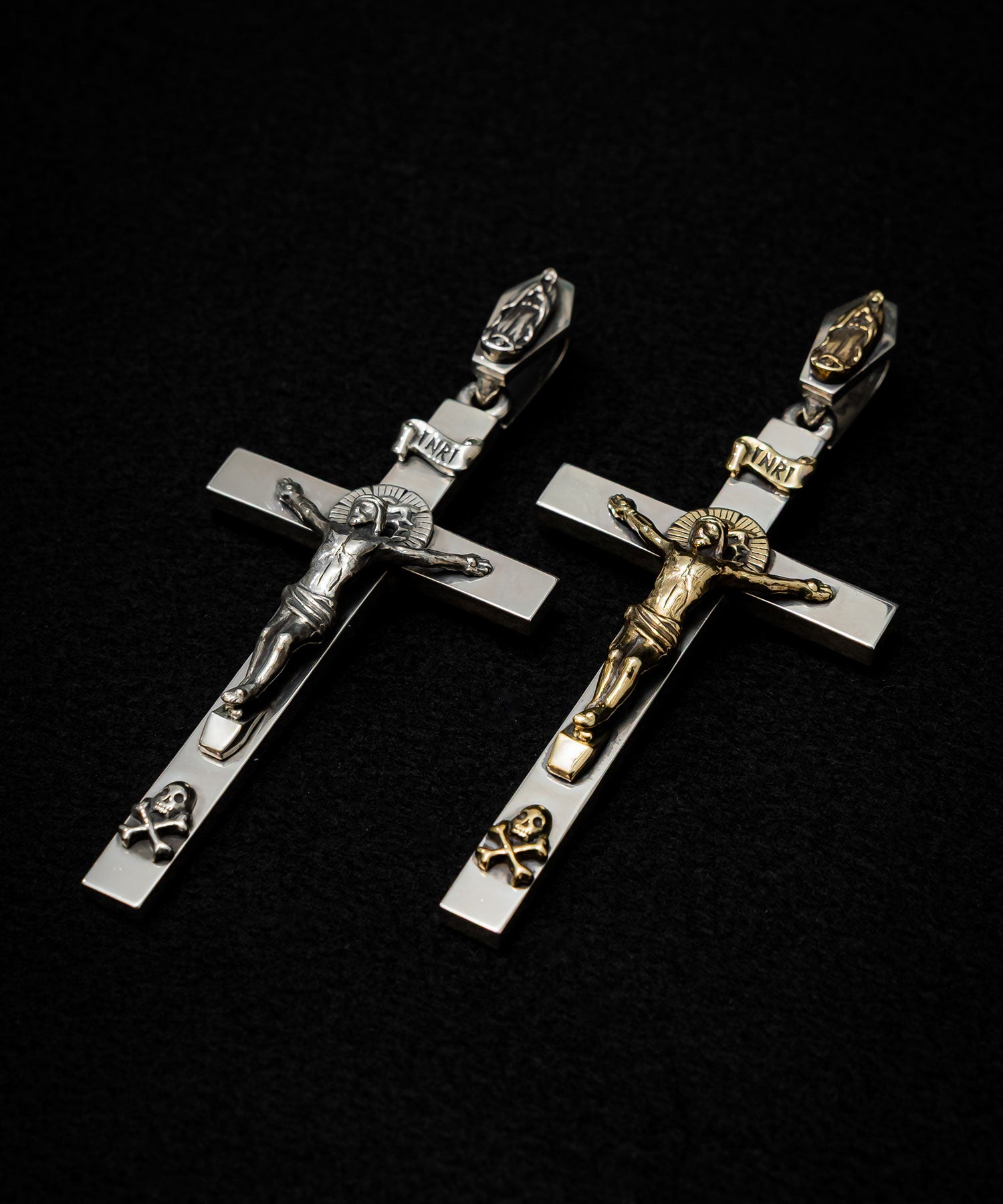 Cross treasures　クロストレジャーズ　初版、ジャンパラ付き SV Arabesque Cross with K18 Arabesque TQ - Lakey Jewelry