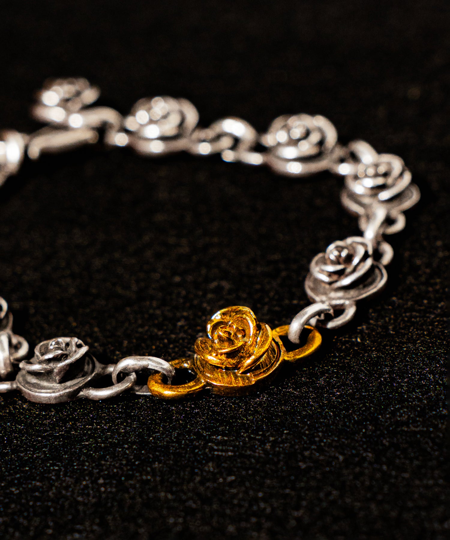 【受注生産】&quot;Recoil&quot;&amp;co. （リコイルアンドコー）TINY ROSE BRACELET 1BALL 18Kver.